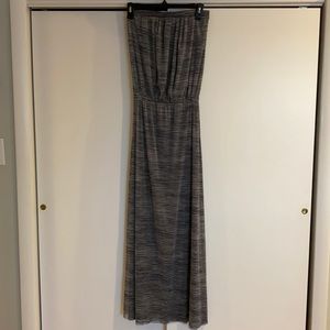 Blue and White Strapless striped Cynthia Rowley Dress